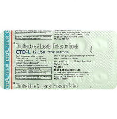 Ctd L 12.5/50mg Strip Of 10 Tablets
