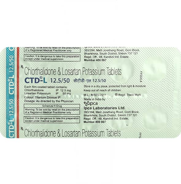 Ctd L 12.5/50mg Strip Of 10 Tablets