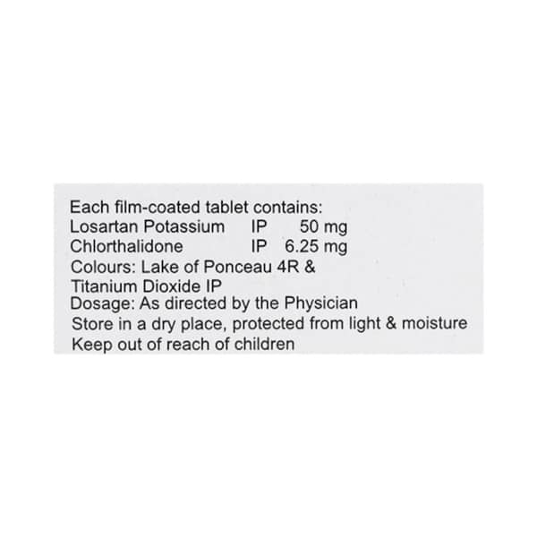 Losanorm Ch 50/6.25mg Strip Of 10 Tablets