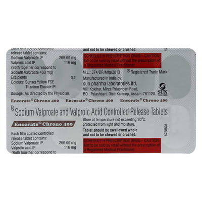 Encorate Chrono 400mg Strip Of 10 Tablets