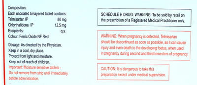 Telvas Ct 80mg Strip Of 10 Tablets