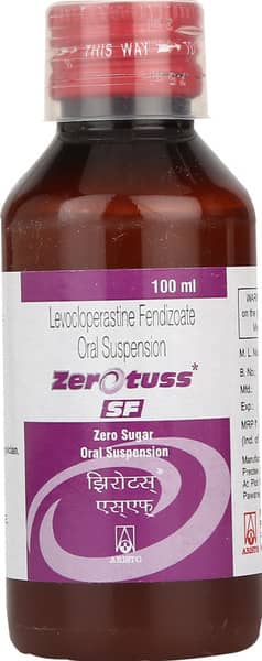 Zerotuss Sf Bottle Of 100ml Suspension