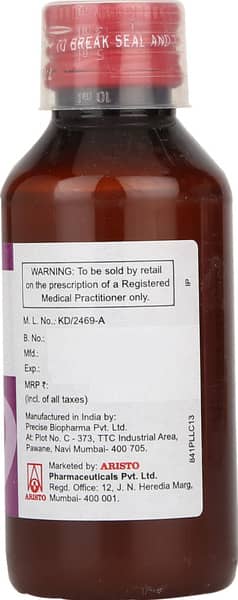 Zerotuss Sf Bottle Of 100ml Suspension