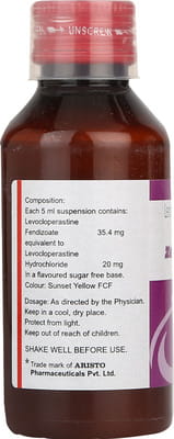 Zerotuss Sf Bottle Of 100ml Suspension