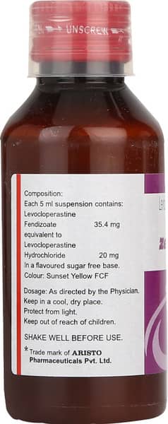 Zerotuss Sf Bottle Of 100ml Suspension