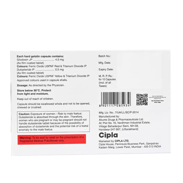 Silofast D 4mg Strip Of 10 Capsules