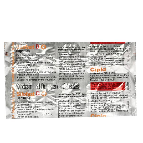 Silofast D 4mg Strip Of 10 Capsules