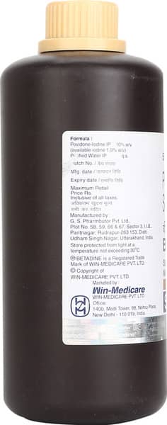 Betadine 10% Bottle Of 500ml Solution