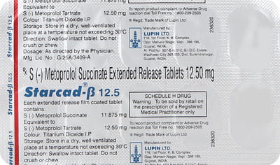 Starcad Beta 12.5mg Strip Of 10 Tablets