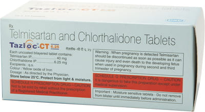 Tazloc Ct 40/6.25mg Strip Of 10 Tablets