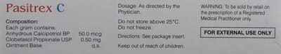 Pasitrex C Tube Of 15gm Ointment