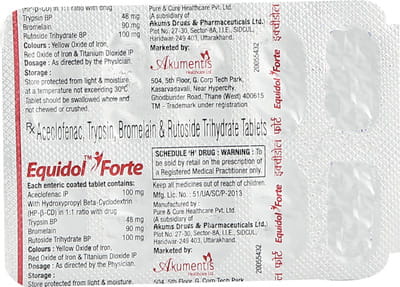 Equidol Forte Strip Of 10 Tablets