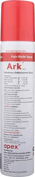 Ark Bottle Of 100gm Pain Relief Spray
