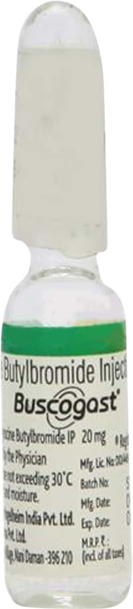 buscogast 20mg ampoule of 1ml injection