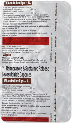Rabicip L Strip Of 10 Capsules