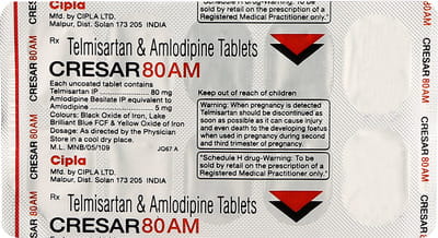 Cresar Am 80mg Strip Of 10 Tablets