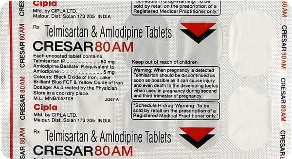 Cresar Am 80mg Strip Of 10 Tablets