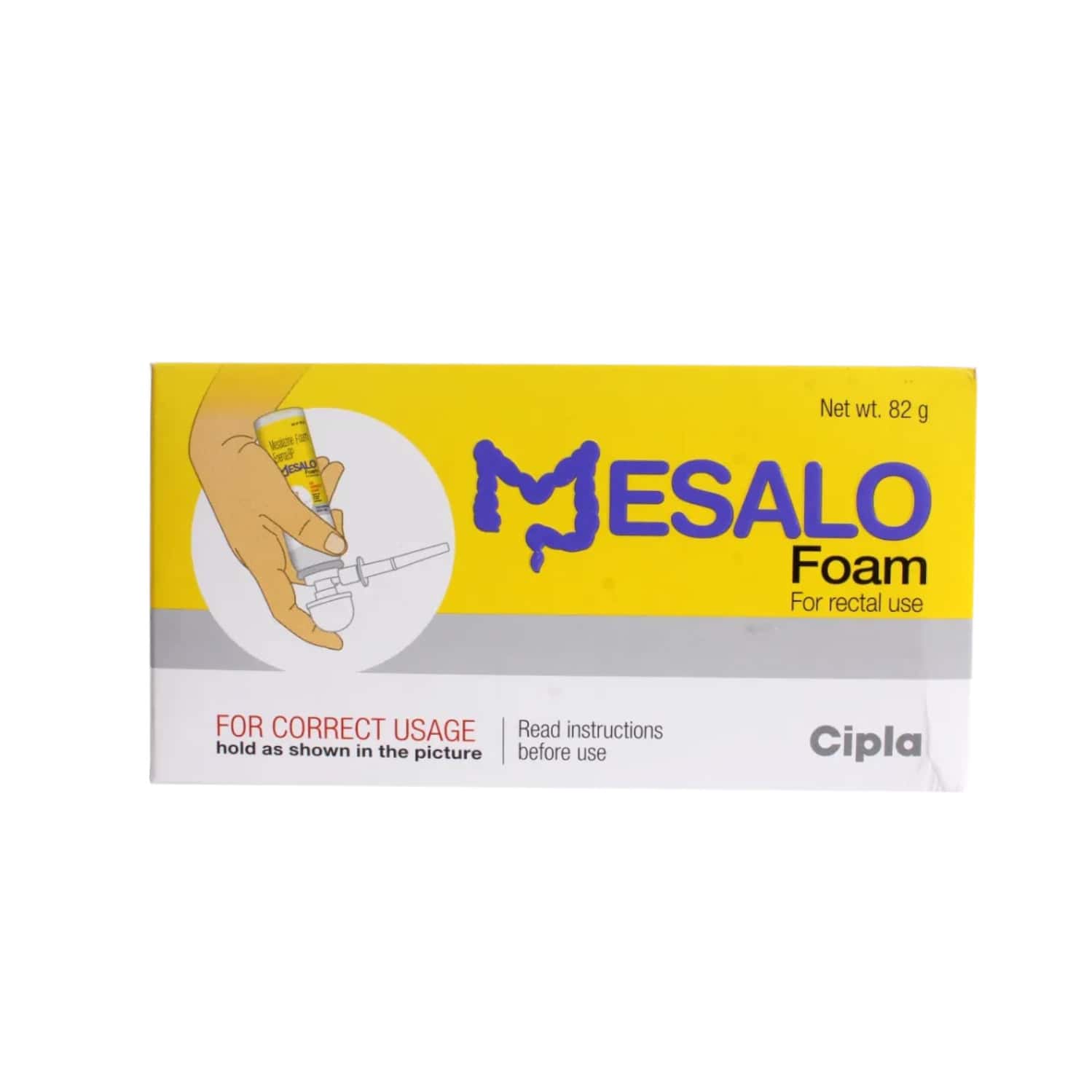 mesalo foam spray bottle of 82g enema