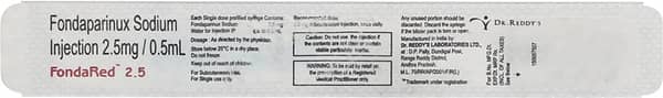Fondared 2.5mg Pre Filled Syringe Of 0.5ml Injection