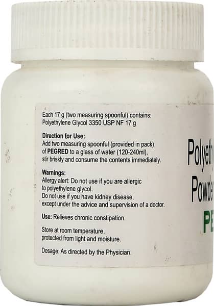 Pegred Jar Of 119gm Oral Powder