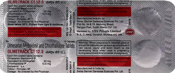 Olmetrack Ct 12.5mg Strip Of 10 Tablets