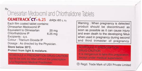 Olmetrack Ct 6.25mg Strip Of 10 Tablets