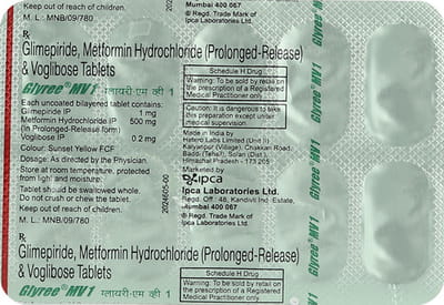Glyree Mv 1mg Strip Of 10 Tablets