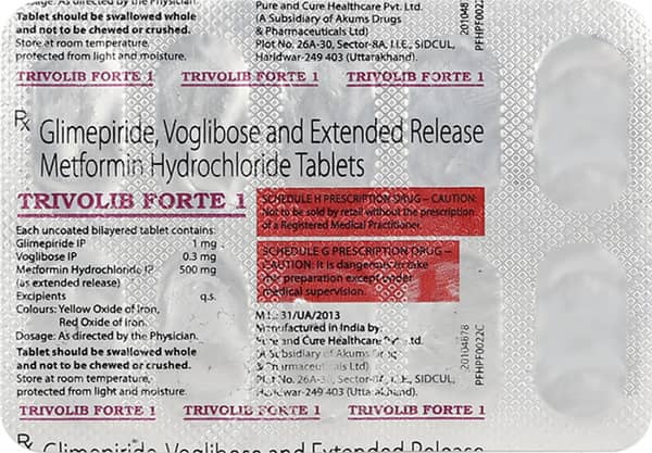 Trivolib Forte 1Mg Strip Of 10 Tablets
