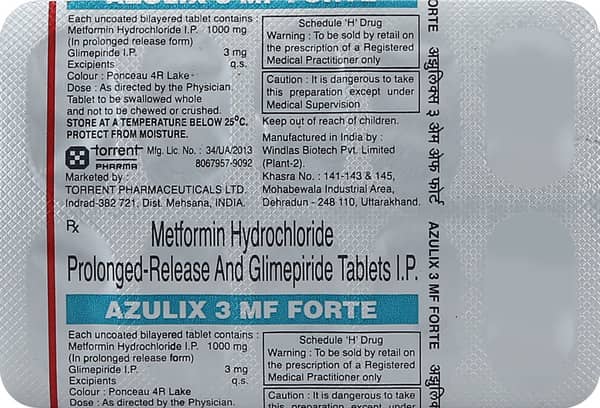 Azulix Mf Forte 3mg Strip Of 10 Tablets