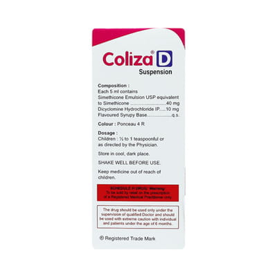 Coliza D Peppermint Flavour Bottle Of 30ml Suspension