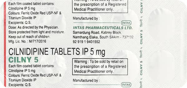 Cilny 5Mg Strip Of 10 Tablets
