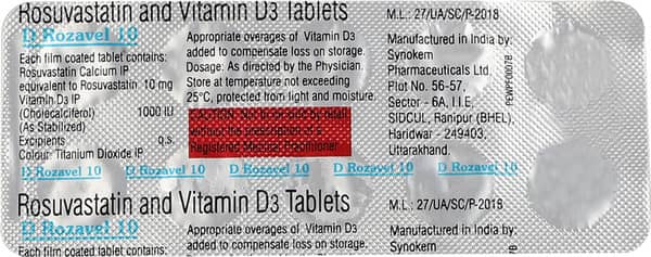 D Rozavel 10mg Strip Of 10 Tablets