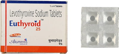 Euthyroid 25 Strip Of 4 Tablets