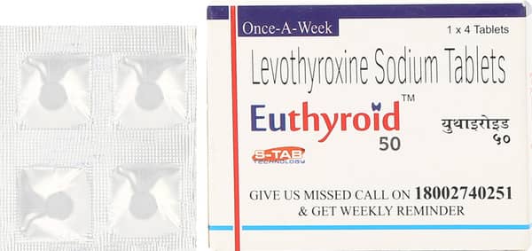 Euthyroid 50mcg Strip Of 4 Tablets
