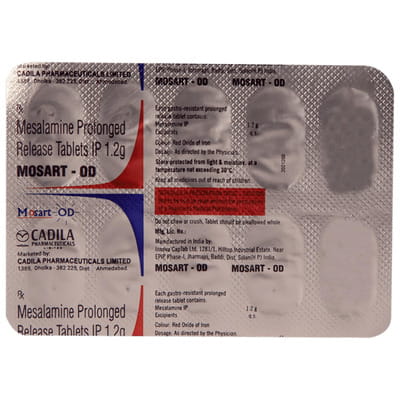 Mosart Od Strip Of 10 Tablets