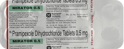 Mirator 0.5mg Strip Of 10 Tablets