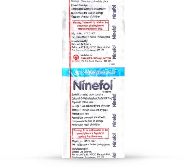 Ninefol 1mg Strip Of 10 Tablets
