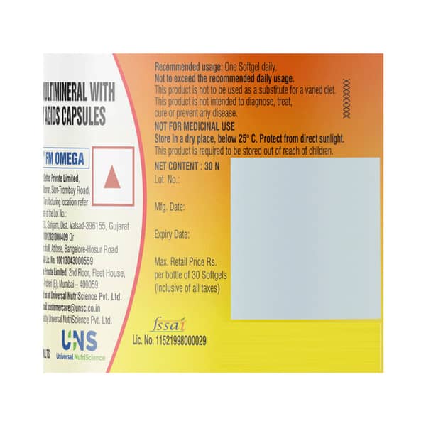 MULTIVITE FM OMEGA CAPSULE | MULTIVITAMIN & MULTIMINERAL