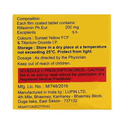 Rifastop 200mg Strip Of 10 Tablets