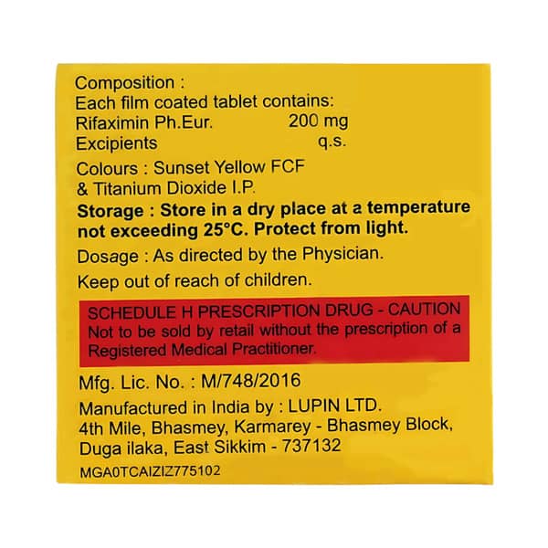 Rifastop 200mg Strip Of 10 Tablets