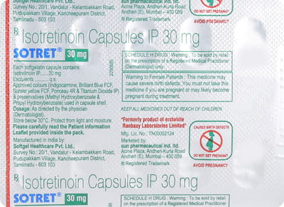 Sotret 30mg Strip Of 10 Capsules