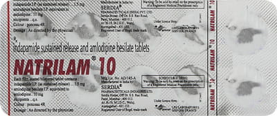 Natrilam 1.5/10mg Strip Of 10 Tablets