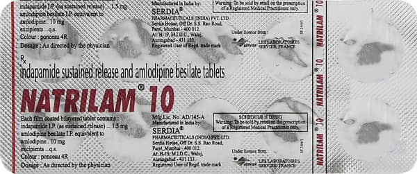 Natrilam 1.5/10mg Strip Of 10 Tablets