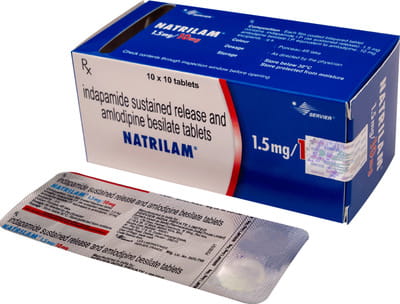 Natrilam 1.5/10mg Strip Of 10 Tablets