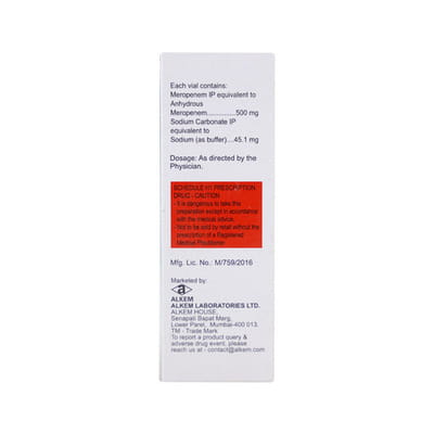 Merosure 500mg Dry Vial Of 1 Powder For Injection