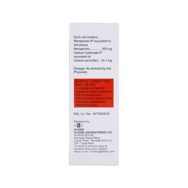 Merosure 500mg Dry Vial Of 1 Powder For Injection