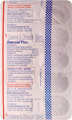 Zanocin Plus Strip Of 10 Tablets