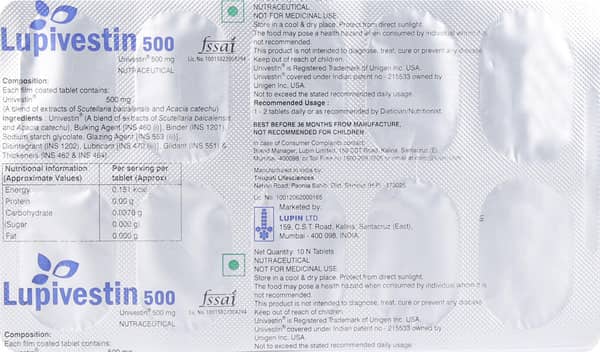 Lupivestin 500mg Strip Of 10 Tablets
