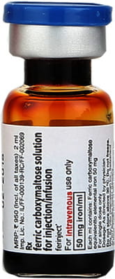 Ferinject 100mg Vial Of 2ml Solution For Injection