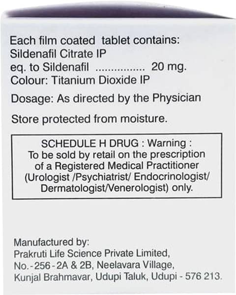 Vasosure 20Mg Strip Of 10 Tablets